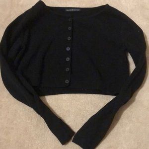 ribbed button up cropped brandy mellville shirt